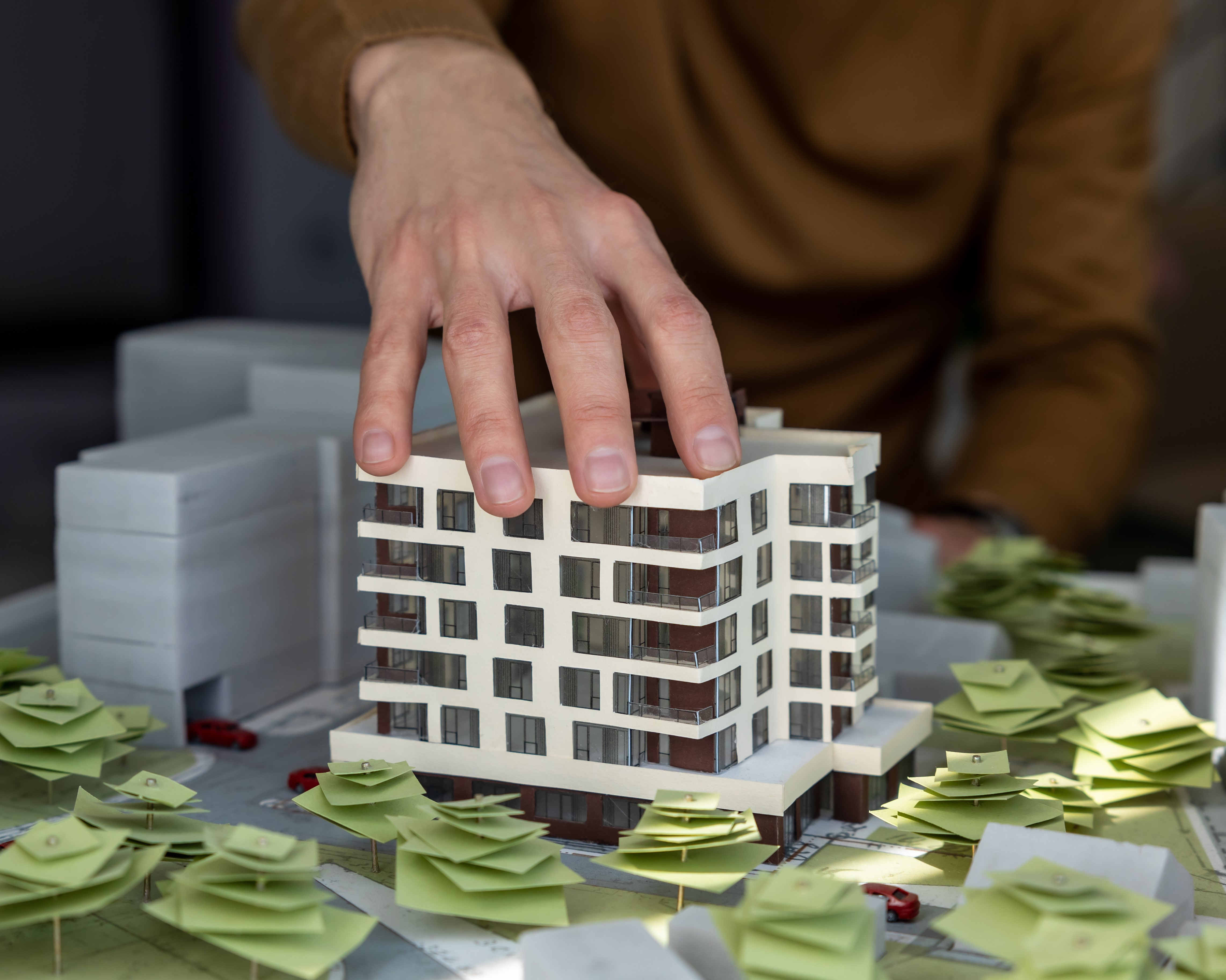 Financial planning meeting for a hotel project